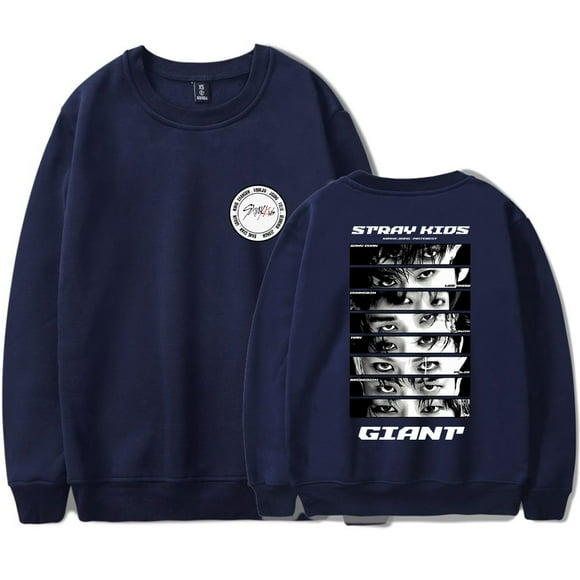 Stray Kids Merch Fashionable casual round neck unisex long sleeved pullover
