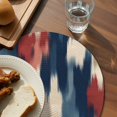 thumbnail image 4 of Round Placemats Watercolors Red White Blue 15 inch Set of 6 Table Mats for Dining Table Abstract Art Heat Resistant Non-Slip Kitchen & Home Decorative Place Mat Set, 4 of 8