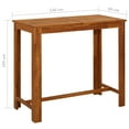 thumbnail image 4 of vidaXL Bar Table Solid Acacia Wood 120x60x105 cm, 4 of 4