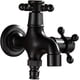 thumbnail image 4 of Grifo para exterior moderno de bronce negro, grifo de agua fría y caliente para exteriores, grifo de pared para jardín, grifo para baño, lavadora, fregona (color: Jy04B), 4 of 4