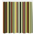 thumbnail image 2 of Ambesonne Pastel Shower Curtain, Striped Pattern Lines Print, 69"Wx70"L, Dark Rust, 2 of 4