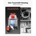 thumbnail image 3 of Shop Vac, 5.8 Gallon Wet Dry Shop Vacuum, 4 Peak HP with One-Button Self-Cleaning, Dual-Filter, 900W Input Power, 1.25in x 7ft Hose, 9.8ft Cord, Metal Tank for Jobsite, Workshop, Garage, Home, 3 of 12