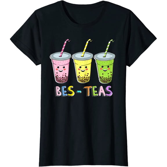Funny Boba Lovers Besties Friend Gift Kawaii Bubble Tea T-Shirt