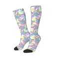 thumbnail image 2 of Easygdp Sea Turtles Soccer Socks Sport Knee High Socks Calf Compression Athletic Socks for Men and Women, 2 of 9