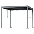 thumbnail image 1 of CoSoTower Pergola à Lames 10 Pieds x 10 Pieds avec Toit en Métal Ajustable et Cadre en Aluminium, Pavillon Extérieur à Toit Rigide avec Système de Drainage, 1 of 7