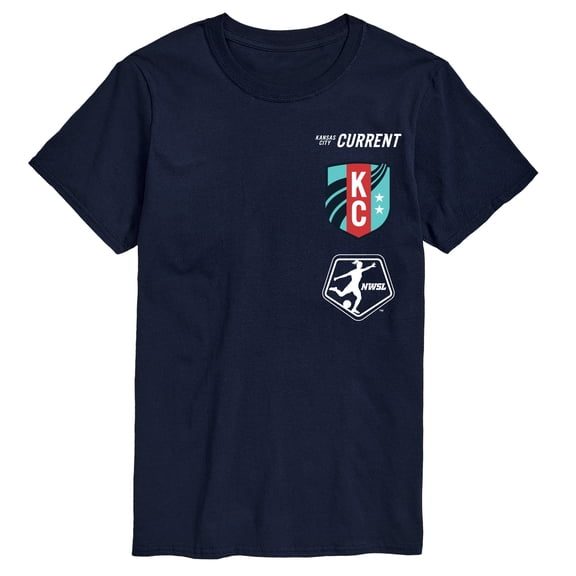 National Women's Soccer League - Kansas City Current Stacked Logos Short Sleeve Graphic T-Shirt