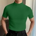 thumbnail image 2 of QIPOPIQ Men's Short Sleeve Solid Mock Neck T-Shirt Clearance, 2 of 7