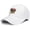 White, variant on United States 250th Anniversary Grey Baseball Cap with Printed Patriotic Theme and Adjustable Fit for Outdoor Activities