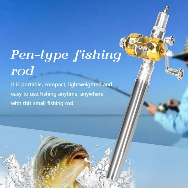 Labymos Portable Telescopic Mini Fishing Pole Set Pocket Pen Shape