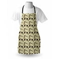 thumbnail image 3 of Cat Apron Cute Sketch Kittens Baby Animals Sleeping and Yawning Best Buddies Friendship, Unisex Kitchen Bib Apron with Adjustable Neck for Cooking Baking Gardening, Pale Yellow Black, by Ambesonne, 3 of 3