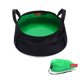 thumbnail image 2 of Toystoory Cubo de agua al aire libre 8.5L Senderismo Bolsa de lavabo plegable portátil Pesca Contenedor de reutilizable con asa carpas Verde, 2 of 6