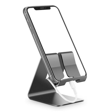 EEEkit Cell Phone Stand, Desktop Phone Holder Dock, Tablet Holder Compatible with iPhone 13 12 Pro Max 11 Xs XR 8 Plus, iPad, Samsung Galaxy, Google Pixel, Android Phones, Black