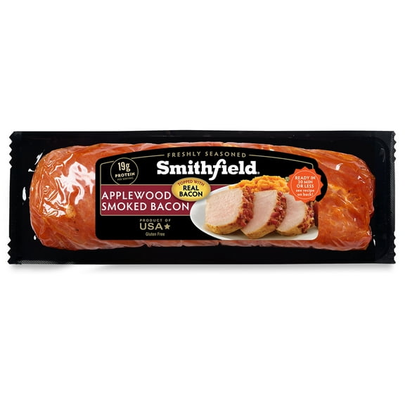 Smithfield Marinated Applewood Smoked Bacon Fresh Pork Loin Filet, 1-2.5 lb