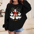 thumbnail image 2 of Birdeem Chandail à Capuchon de Noël pour Enfants, Manches Longues Imprimés Décontracté Ample Doublé Polaire Chaud Col Rond Tenue, 2 of 4