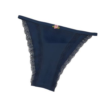 Women s Thong Seamless Lace Wavy Edge Panties Invisible Underwear Cute Flower Decoration Women Sexy Erotic Lingerie Valentine s Day Gift