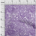 thumbnail image 2 of oneOone Silk Tabby Medium Purple Fabric Moire Quilting Supplies Print Sewing Fabric By The Yard 42 Inch Wide, 2 of 4