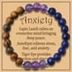 thumbnail image 1 of amatista lazuli ojo de tigre pulsera de piedra natural inspirador de cuentas hechas a mano buena suerte joyería ansiedad calmante pulsera elástica para las mujeres los hombres, 1 of 7