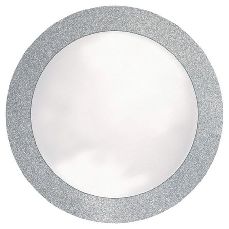 Round Paper Placemats Glitz Silver Round Paper Placemats with 2