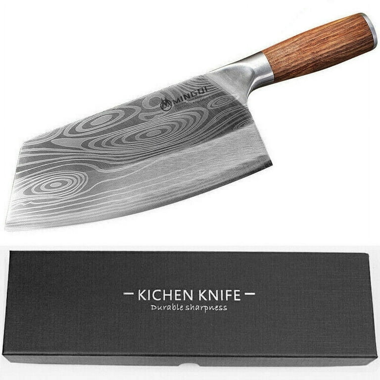 8In Heavy Duty Bone Knife Meat Cleaver Chopper Hand Forged Chef Butcher  Knife