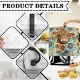 thumbnail image 4 of TSOVTHRID Boho Mandala Print Mixer Cover Highland Cattle Pattern Kitchen Aid Mixer Assecories with Storage Pockets Small Appliance Covers Reusable Dust Cover Compatible with Kitchenaid Mixer,L, 4 of 7