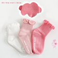 thumbnail image 3 of Zumou Toddler Anti Slip Non Skid Socks Baby Little Girls Frilly Ruffle 6 Pairs, 3 of 7