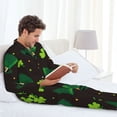 thumbnail image 6 of Naloa St. Patrick's Day8 Men’s Pajamas Set - Long Sleeve Button Down Sleep Shirt and Pajama Bottoms Sleepwear Set-X-Large, 6 of 7