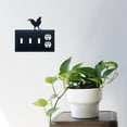 thumbnail image 2 of Triple Switch and Duplex Outlet Cover with Rooster Accent, Black, 2 of 2