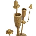 thumbnail image 6 of DecMode 2 Candle Gold Metal Abstract Mushroom Inspired Candle Holder, Set of 2, 6 of 11