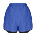 thumbnail image 7 of Mnuaqn Women Running Shorts Flowy Pleated Athletic Shorts Summer High Waisted Tennis Sporty Workout Gym Shorts (Blue, S), 7 of 7