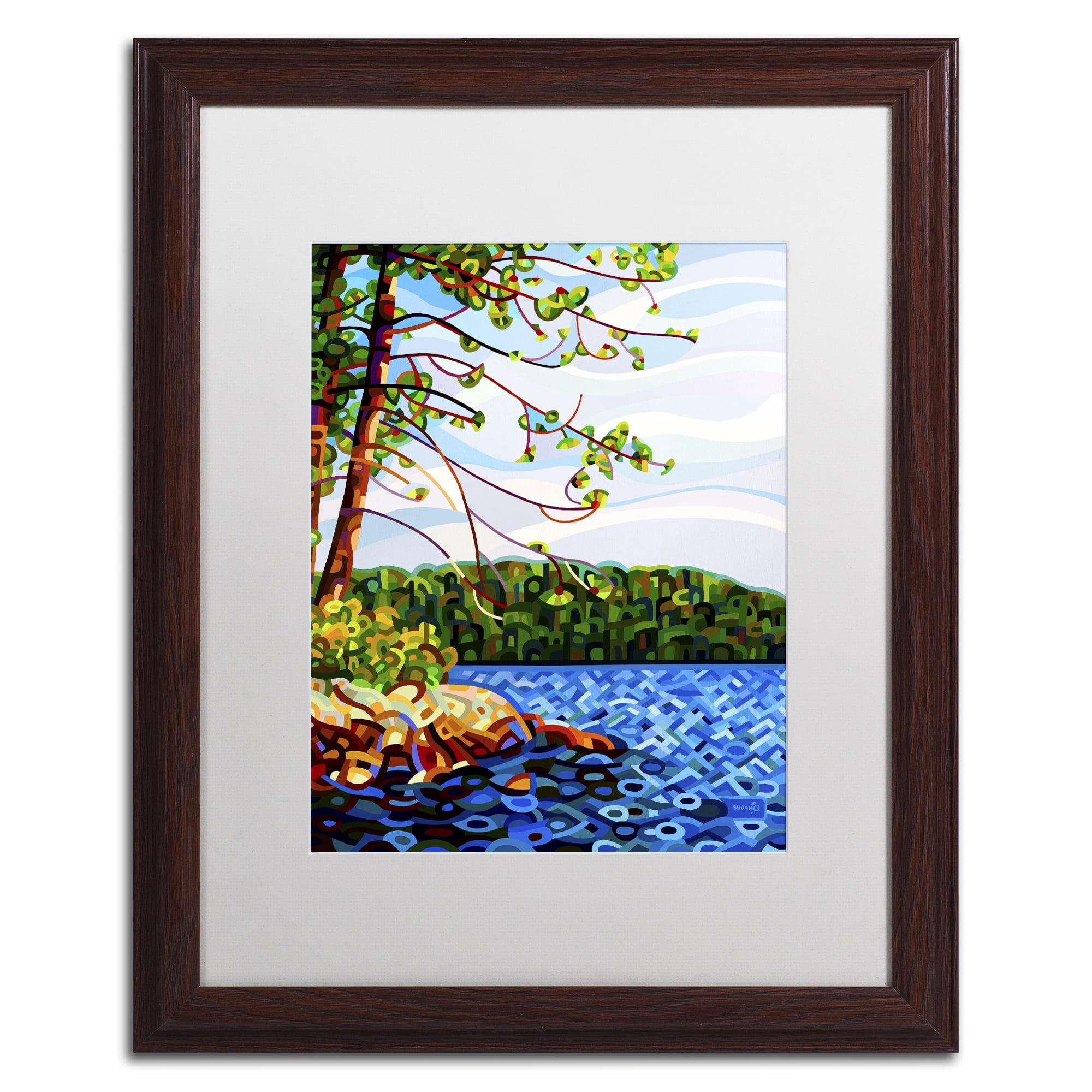 Mandy Budan 'View From Mazengah' Matted Framed Art