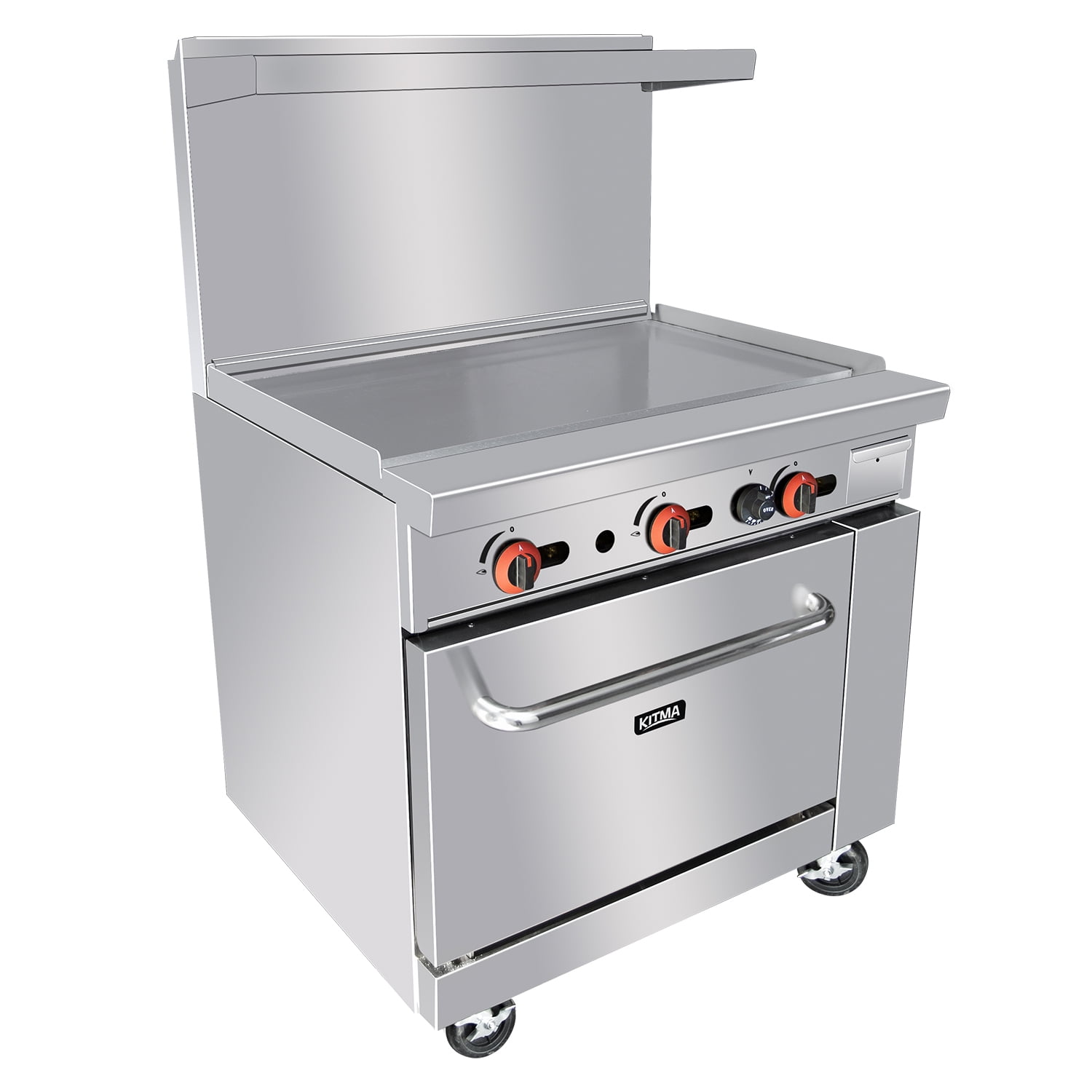 Heavy Duty 36'' Gas Range With 36'' Griddle and Standard Oven Kitma
