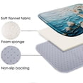 thumbnail image 4 of Oil on relief 970 Non-Slip Memory Foam Bath Rug: Absorbent, Quick-Dry, Machine Washable, Soft & Comfortable - S, 4 of 7