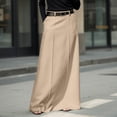 thumbnail image 2 of XIAOCHA Womens Belted Maxi Skirt With Pockets High Waist Flowy Elegant Office Skirts, 2 of 4