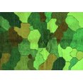 thumbnail image 1 of Ahgly Company Indoor Rectangle Abstract Green Modern Area Rugs, 8' x 12', 1 of 4