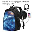 thumbnail image 2 of Yiaed Beautiful Ocean Dolphin Print Laptop Backpack,Business Travel Durable Laptops Backpack with USB Charging Port,Water Resistant College Computer Bag, 2 of 5