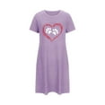 thumbnail image 5 of Royisotas Nightgowns for Women Casual Plus Size Sleepwear Purple Short Solid Color Womens Pajamas Comfortable, 5 of 5