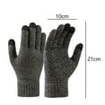 thumbnail image 2 of Guantes de invierno para mujer, cálidos guantes para mensajes de texto con pantalla táctil, guantes de punto para mujer con forro polar grueso y suave, 2 of 6