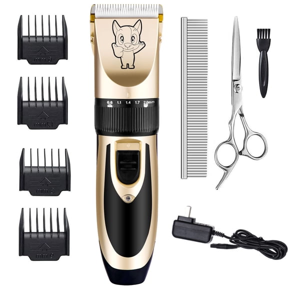 Kit de aseo canino Clippers Highdas, de bajo ruido, recargable