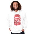 thumbnail image 5 of Funny Zombies Like Me For My Brains Hoodie Hooded Sweatshirt Men Brisco Brands L, 5 of 6