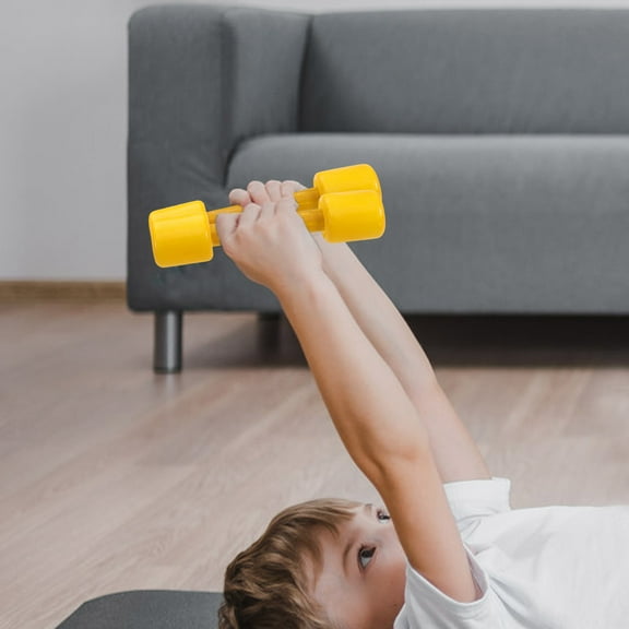 LOLIPPYY 4pcs Lightweight Dumbbells Hand Weights for Fitness Fun Workouts and Morning Routines