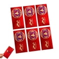 thumbnail image 1 of 6 Pcs Enveloppes Rouges du Nouvel An Chinois 2026, Paquets Angpao Hongbao pour le Nouvel An Lunaire, Enveloppes Cadeaux d'Argent Année du Dragon, Fournitures Festives Traditionnelles, 1 of 8