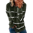 thumbnail image 1 of Timegard Hoodies for Women Plus Size Striped Drawstring Sweatshirt Comfy Pullover Long Sleeve Tops Fall, 1 of 5