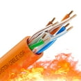 thumbnail image 2 of SYSTON CABLE TECHNOLOGY Cat 6E Ethernet Network Cable - 1000 FT, 600MHz 23AWG Solid Bare Copper Wire Outdoor/Indoor, Bulk No Ends 10 Ft to 1000 Ft Available, Heat Resistant Plenum Rated - CMP Orange, 2 of 8
