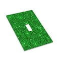 thumbnail image 3 of Kll Green Glitter Wall Plate,Gloss Finish,Standard Size 1 - 5" X 3", Polycarbonate Thermoplastic,Electric Receptacle Plug Covers, 3 of 8