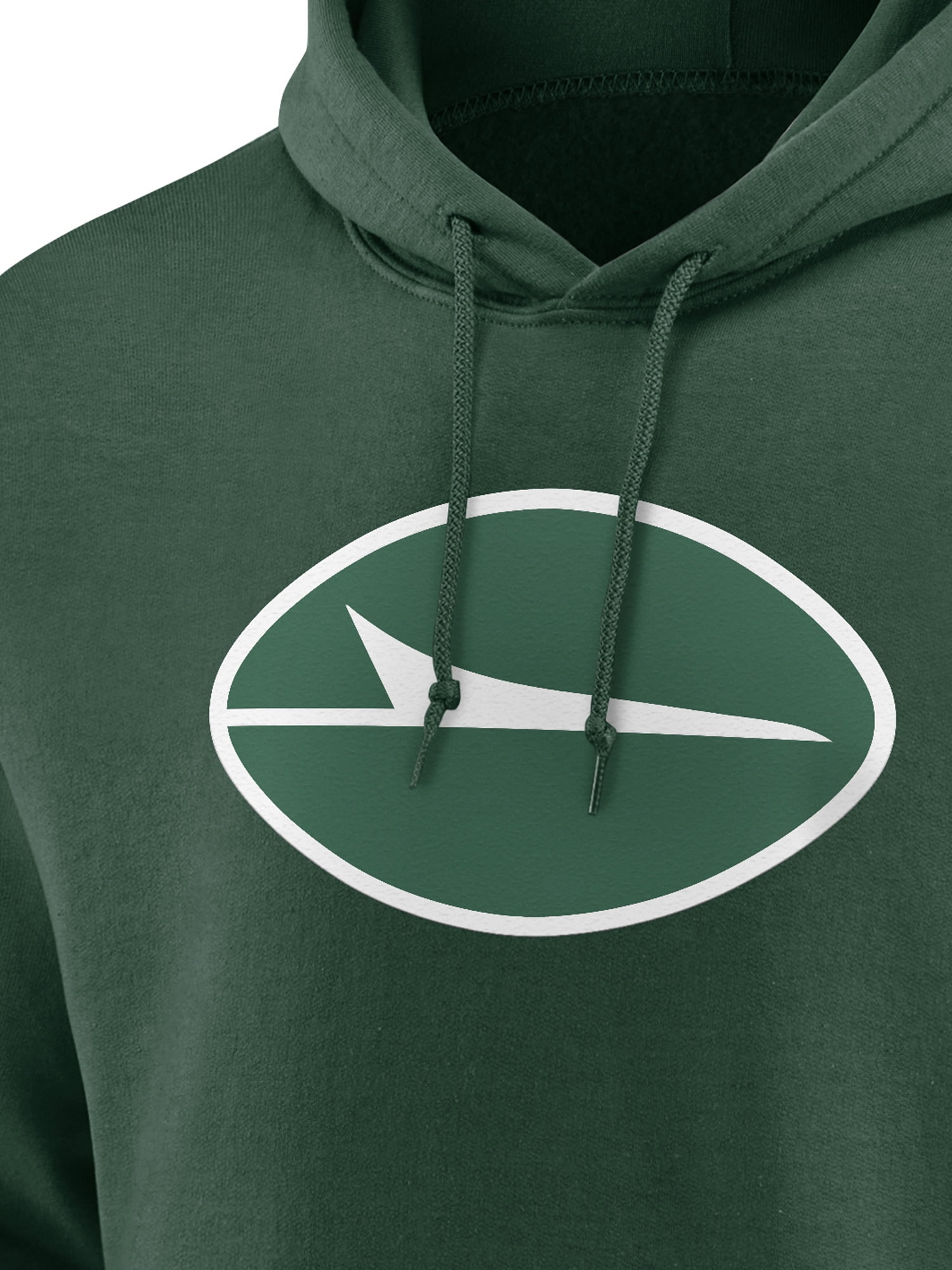 NFL New York Jets Men's Cotton Green Long Sleeve Fleece Hoodie