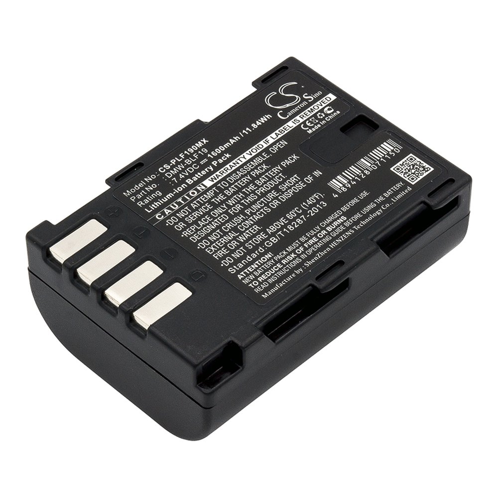 Replacement Battery For Panasonic 7.4v 1600mAh/11.84Wh Camera Battery