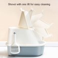 thumbnail image 4 of Cat Litter Tray Cat Litter Box,Cat Litter Tray Bundle with Scoop Hooded Toilet Filter Cat Litter Tray Box,Big Space,Effectively Prevent Odor,Gray, 4 of 8
