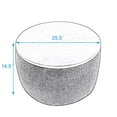 thumbnail image 7 of Round Storage Ottoman with Wooden Lid, 3 in 1 Function Ottoman Coffee Table Side Table, Handmade End Table Ottoman Footstool for Living Room, Bedroom,Navy, 7 of 7