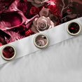 thumbnail image 4 of Manfei Gothic Dragon Animals Blackout Curtains,Retro Rose Skull Curtains Pack of 2 (42x84 Each),Red Black, 4 of 6