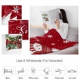 thumbnail image 4 of Christmas Throw Flannel Blanket 50x60In Red Hat Snowman Xmas Cardinal Bird House Red Modern Super Soft Cozy Bed Blanket, Lightweight Plush Fuzzy Bed Throw for Bedroom Sofa Couch Living Room, 4 of 4